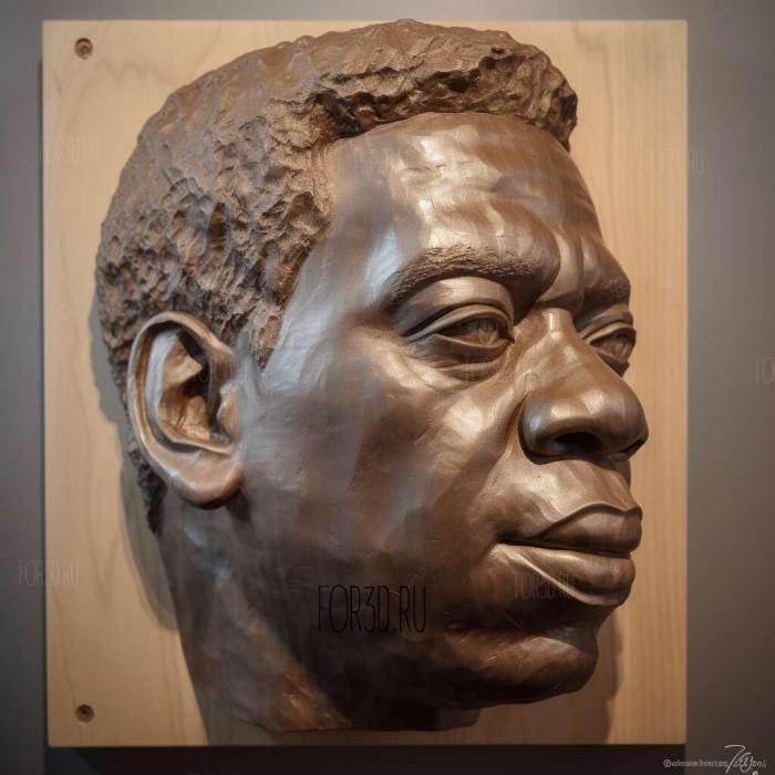 Jay Z Portrait 3 stl model for CNC